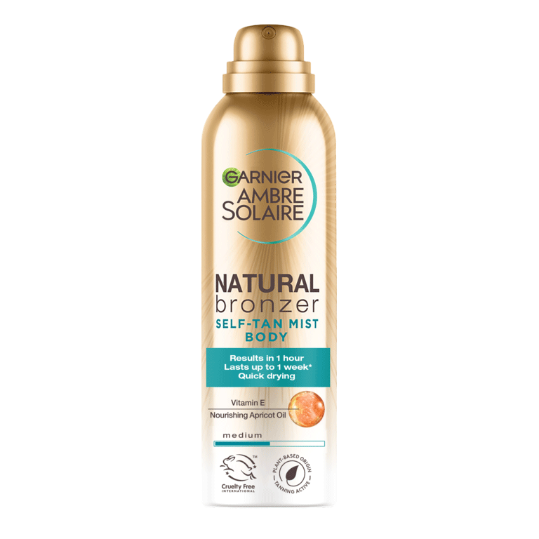 Garnier Ambre Solaire Natural Bronzer Self-tan Mist Body Spray , Medium 150ml