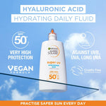 Garnier Ambre Solaire Super UV  Hyaluronic Acid Anti-Dryness Face Cream Spf50 40ml 3 Pack