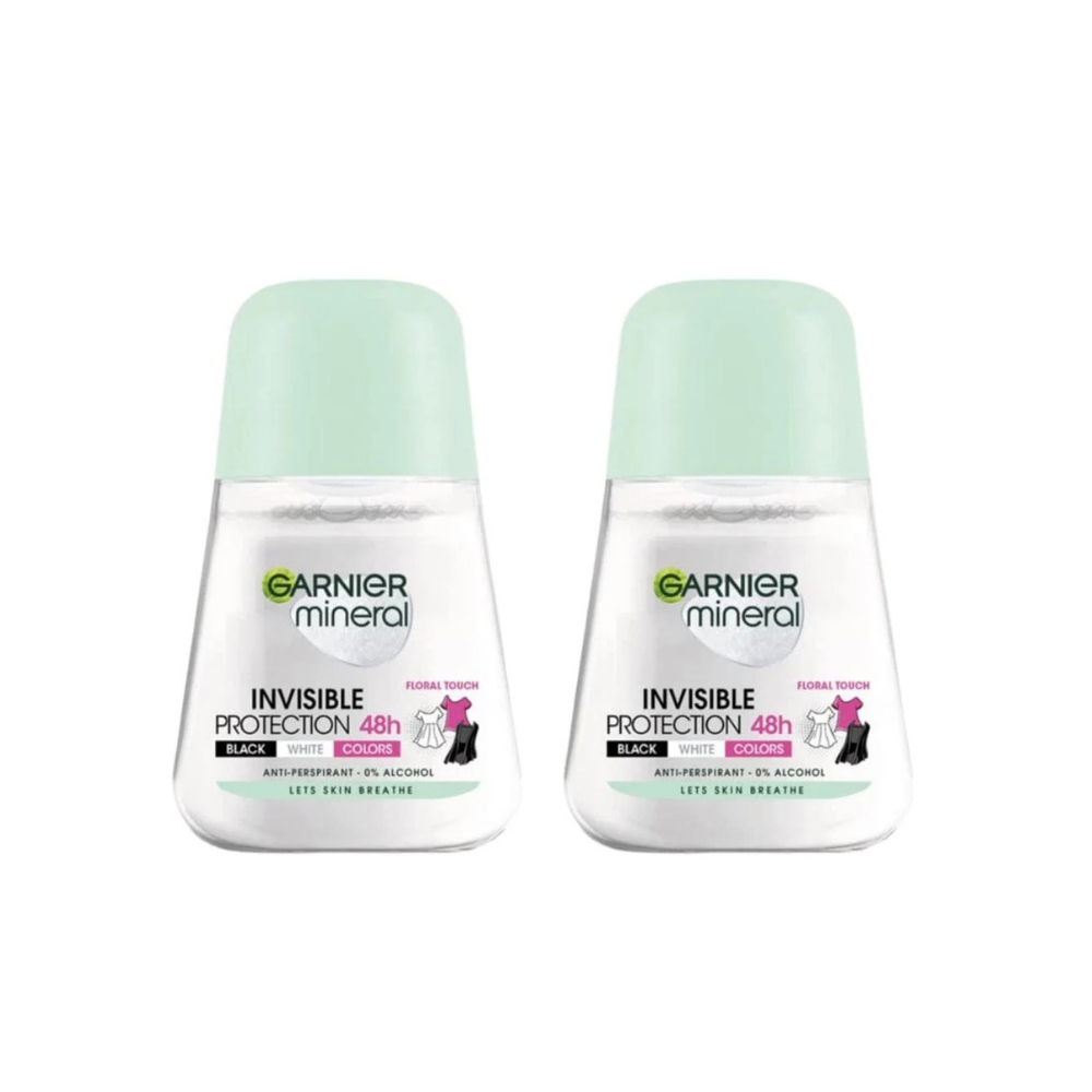 Garnier Invisible Protection Anti-Perspirant Roll-On 50 ml / 1.7 fl oz 2 Pack