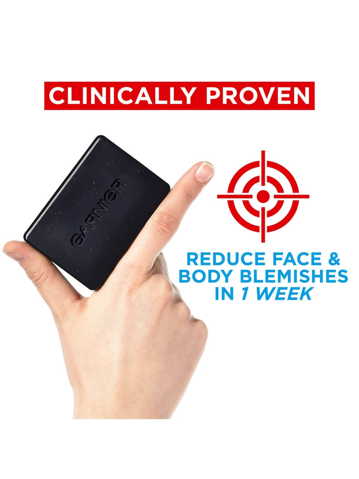 Garnier Pure Active Anti-Spot and Blackhead Solid Wash Charcoal Bar 100g 2 Pack