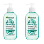 Garnier Skin Active Hyaluronic Aloe Gel Cleanser 200 ml 2 Pack