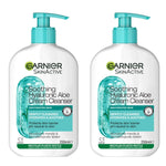 Garnier Skin Active Hyaluronic Aloe Soothing Cream Cleanser 250 ml 2 Pack