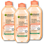 Garnier Skin Active Micellar Gentle Peeling Water Cleanse, Exfoliate & Glow 400 ml / 13.5 fl oz 3 Pack
