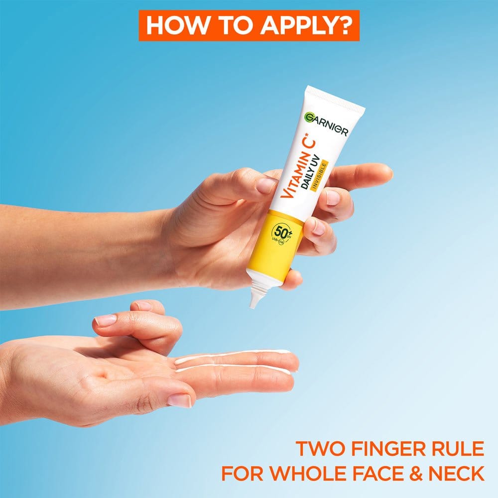 Garnier Skin Active Vitamin C Daily UV Brightening Fluid Invisible, SPF50+ 40 ml 3 Pack