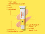 Garnier Skin Active Vitamin C Daily UV Brightening Fluid Sheer Glow, SPF50+ 40 ml 2 Pack