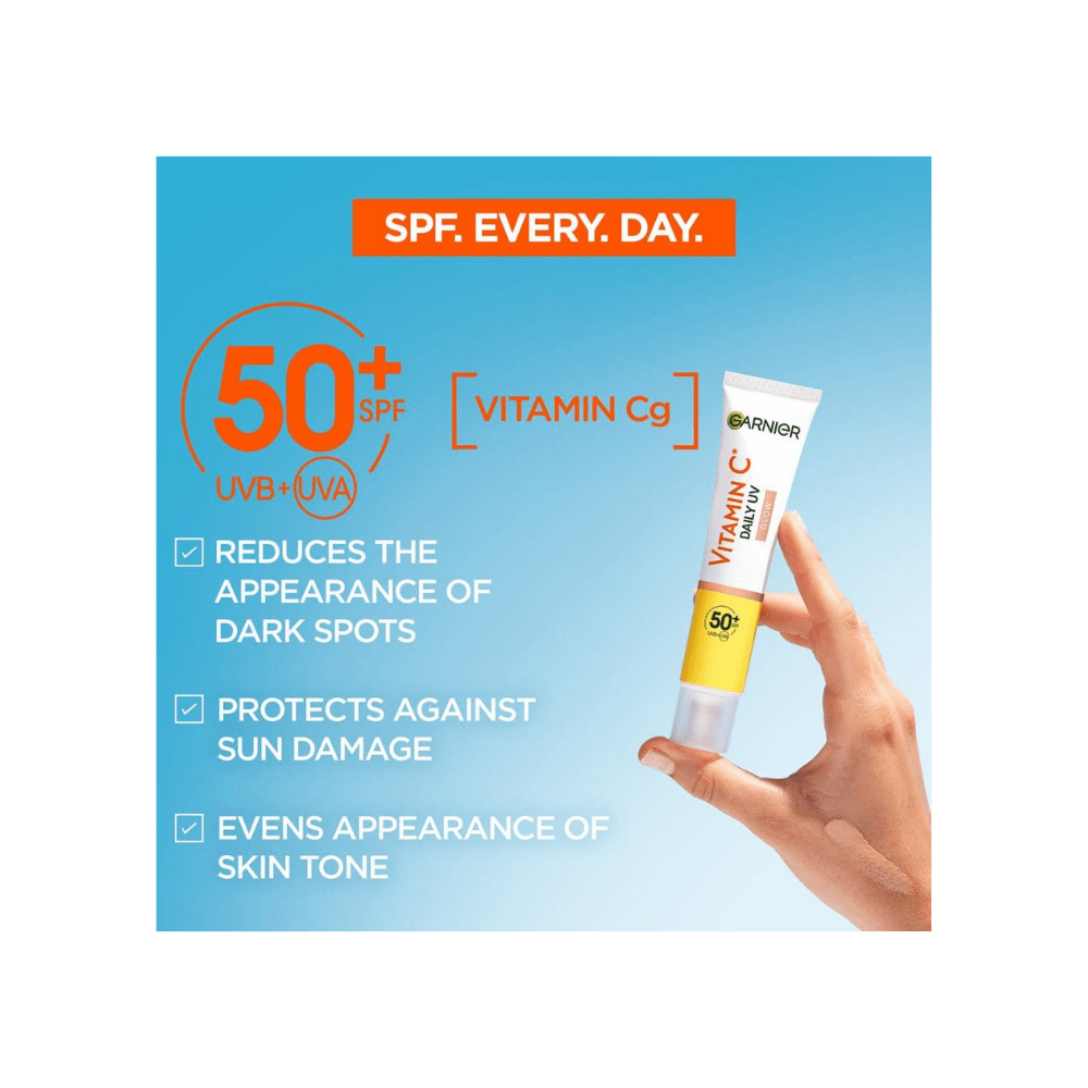 Garnier Skin Active Vitamin C Daily UV Brightening Fluid Sheer Glow, SPF50+ 40 ml