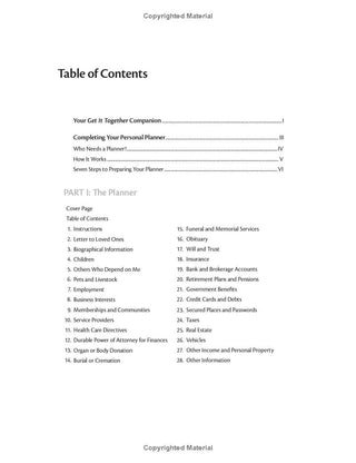 Get It Together: Organize Your Records So Your Family Won't Have To (Spiral Bound) - By Baano