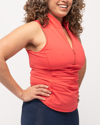 Get Soaked Sleeveless Swim Top with Built-in Bra - By Baano