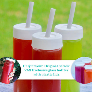 Straw Lids for Original Series Glass Bottles, 16oz size