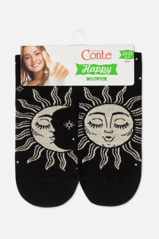 Socks Cotton Conte Happy 355 - Sun - By Baano