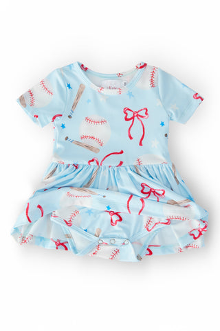 Grand Slam Glam S/S Twirl Bodysuit - By Baano