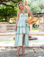 Maeve Corset Midi Dress - Sage