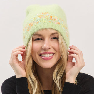 Confetti Solid Winter Beanie Hat