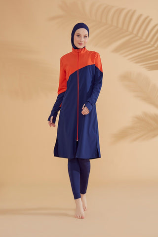 Woven Navy Burkini Modest Swimwear M2316 - By Baano