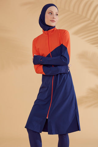 Woven Navy Burkini Modest Swimwear M2316 - By Baano