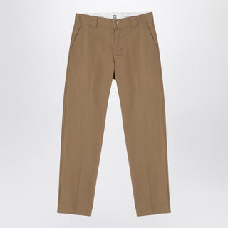 Beige Cotton Trousers - By Baano