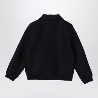 Black Wool And Cashmere Zipped Jacket - By Baano