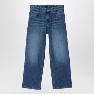 Blue Washed-effect Jeans - By Baano