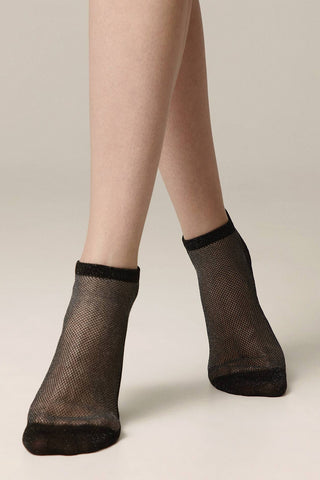 Ankle Socks Conte Active - 277 Viscose With Openwork Weaving - By Baano