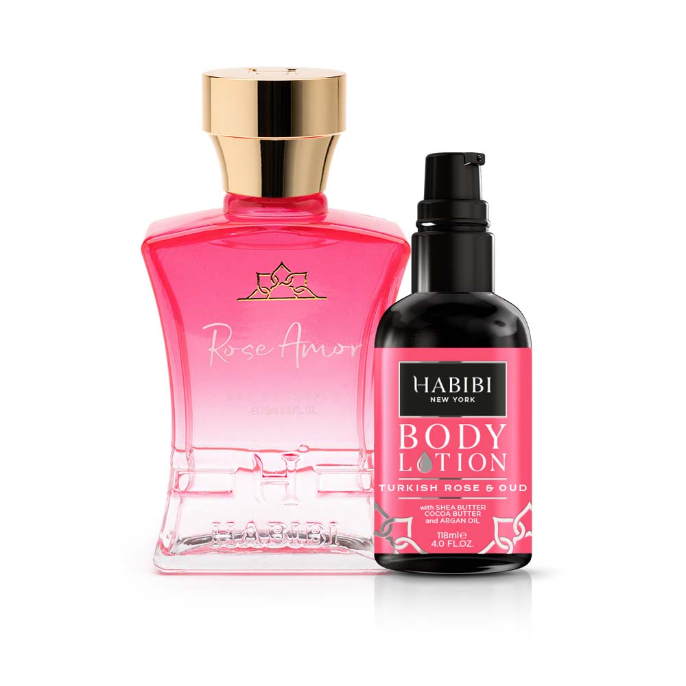 ROSE AMOR | FOR HER EDP 2.5 FL. OZ. & BODY LOTION FL. 4 O.Z