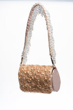 Fringe Mini Flap Bag with Floral Pattern - By Baano