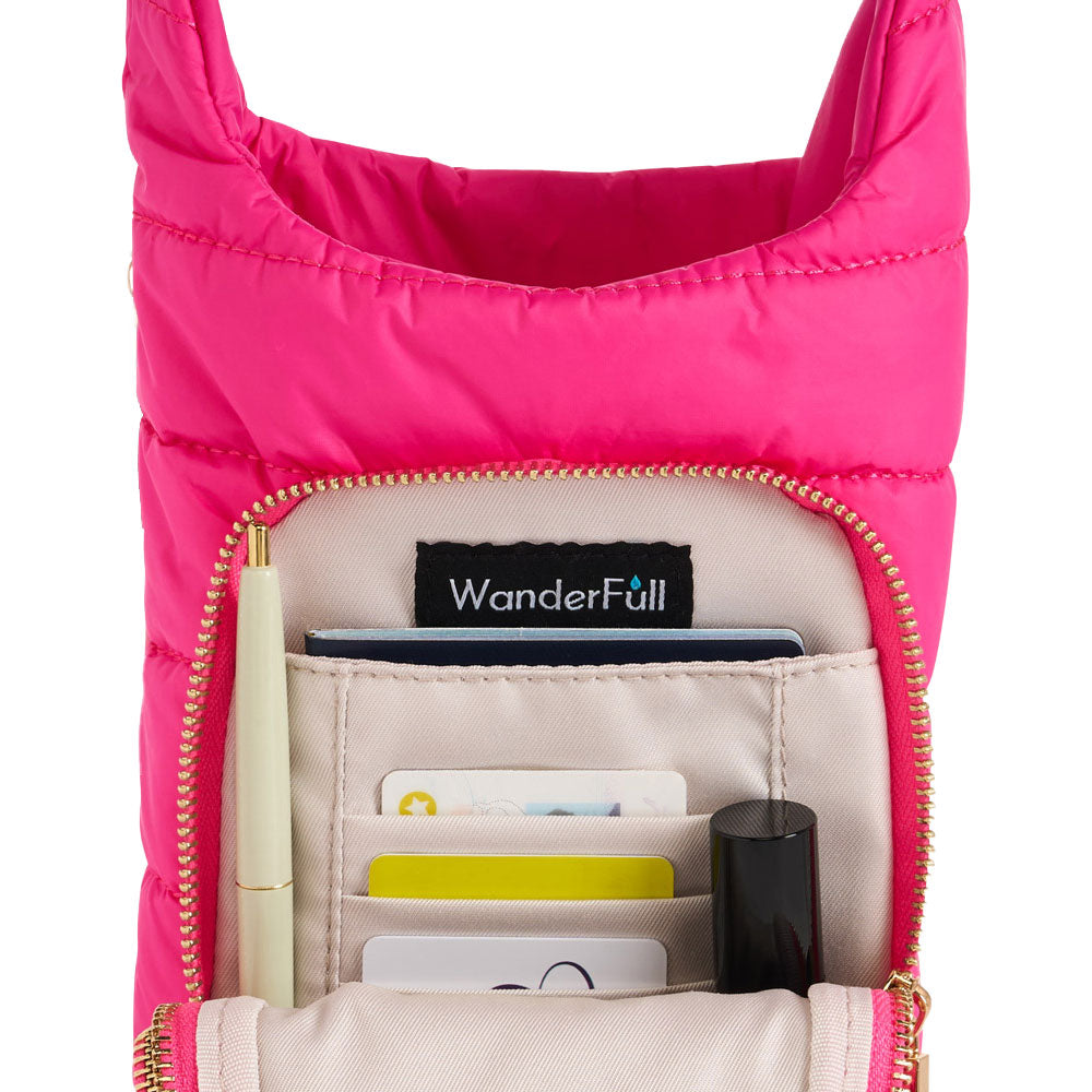 HydroBag® Handle™ - Bright Pink with Pink and Navy striped strap