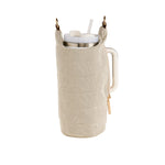 HydroBag® HANDLE® - Dark Oatmeal Canvas with Canvas Vegan Leather Strap