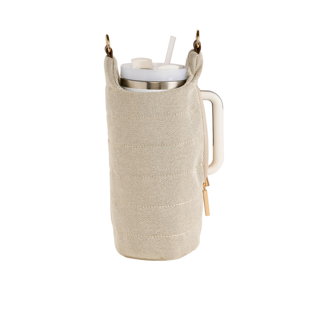 HydroBag® HANDLE® - Dark Oatmeal Canvas with Canvas Vegan Leather Strap