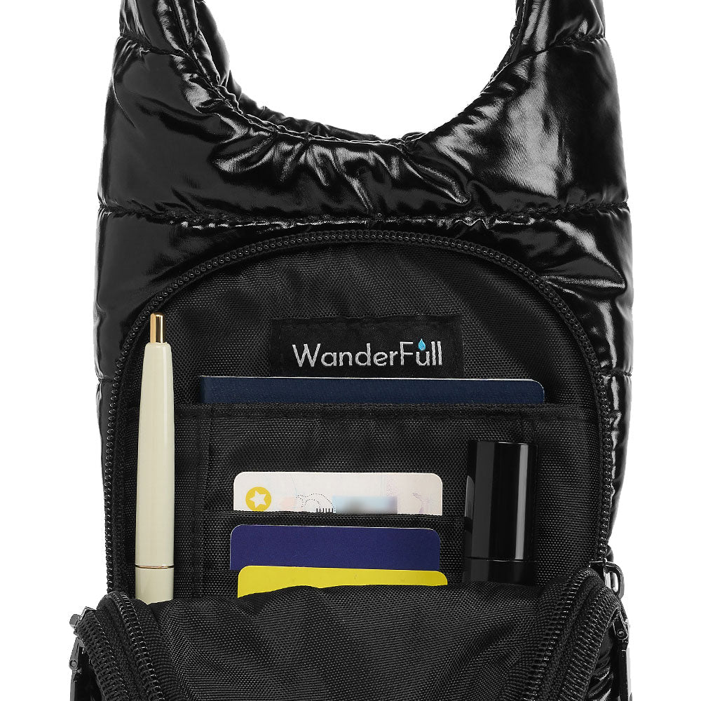 Black Glossy HydroBag® with Black Strap