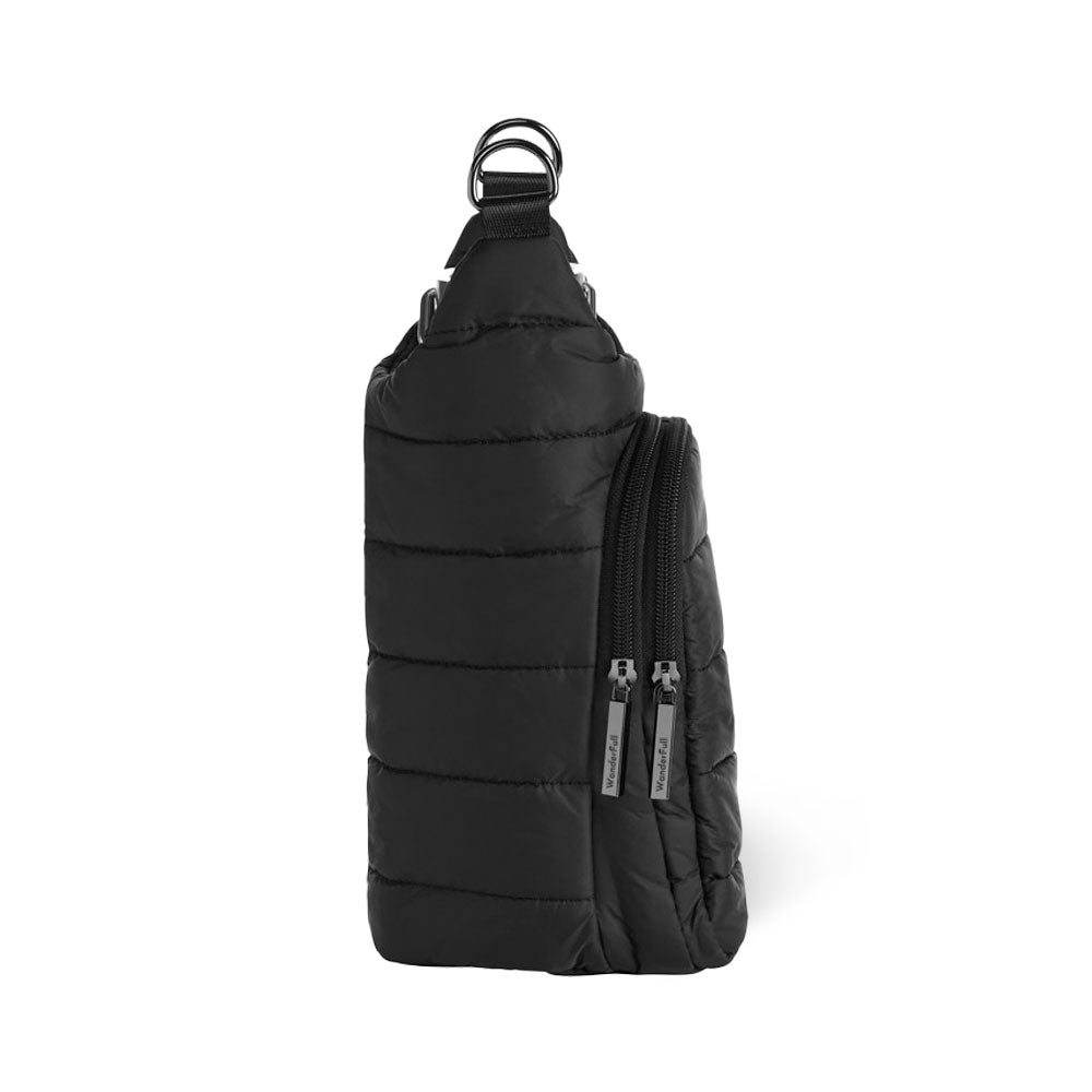 Black Matte HydroBag® with Silver Strap
