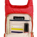 Poppy Red HydroBag® with Red & White Striped Strap