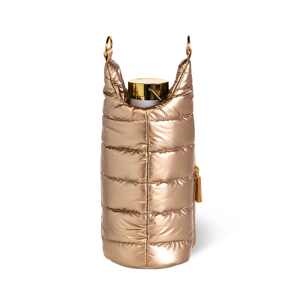 Gold Shiny HydroBag® with Solid Matching Strap