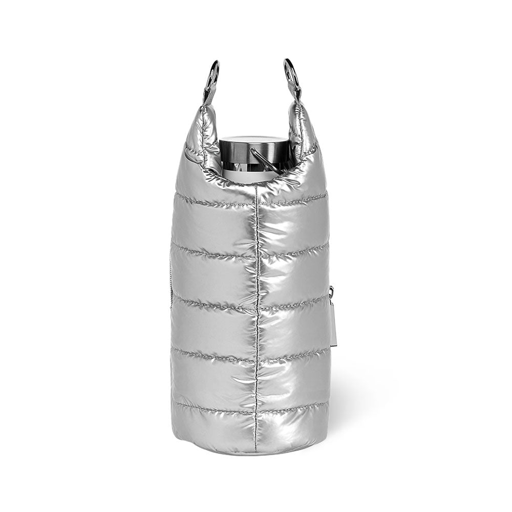 Silver Shiny HydroBag® with Solid Silver Strap