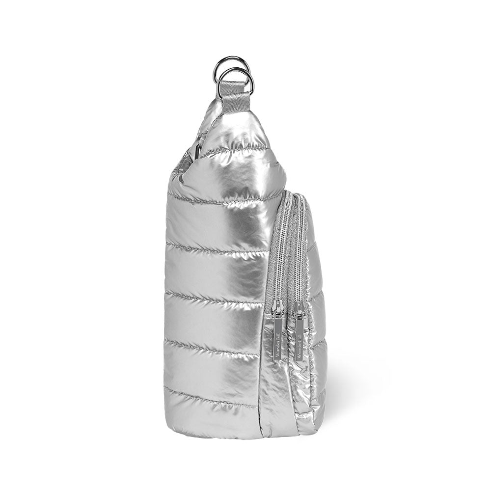 Silver Shiny HydroBag® with Solid Silver Strap