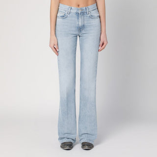 Flora Light Blue Washed Jeans - By Baano