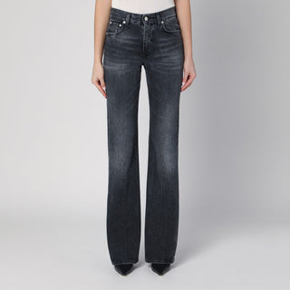 Flora Black Washed Jeans - By Baano