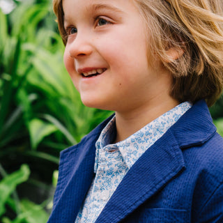 Organic Seersucker Suit Jacket - By Baano