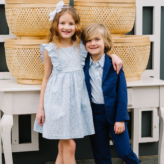 Organic Seersucker Suit Pant - Glamourous Grace