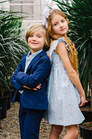 Organic Seersucker Suit Jacket - Baby - By Baano
