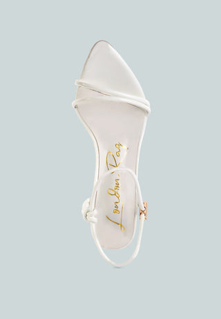 High Porch Drawstring Band Stiletto Sandals