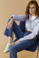 Chelsea High Rise Straight Crop Jeans HJ005 Hey Joanie