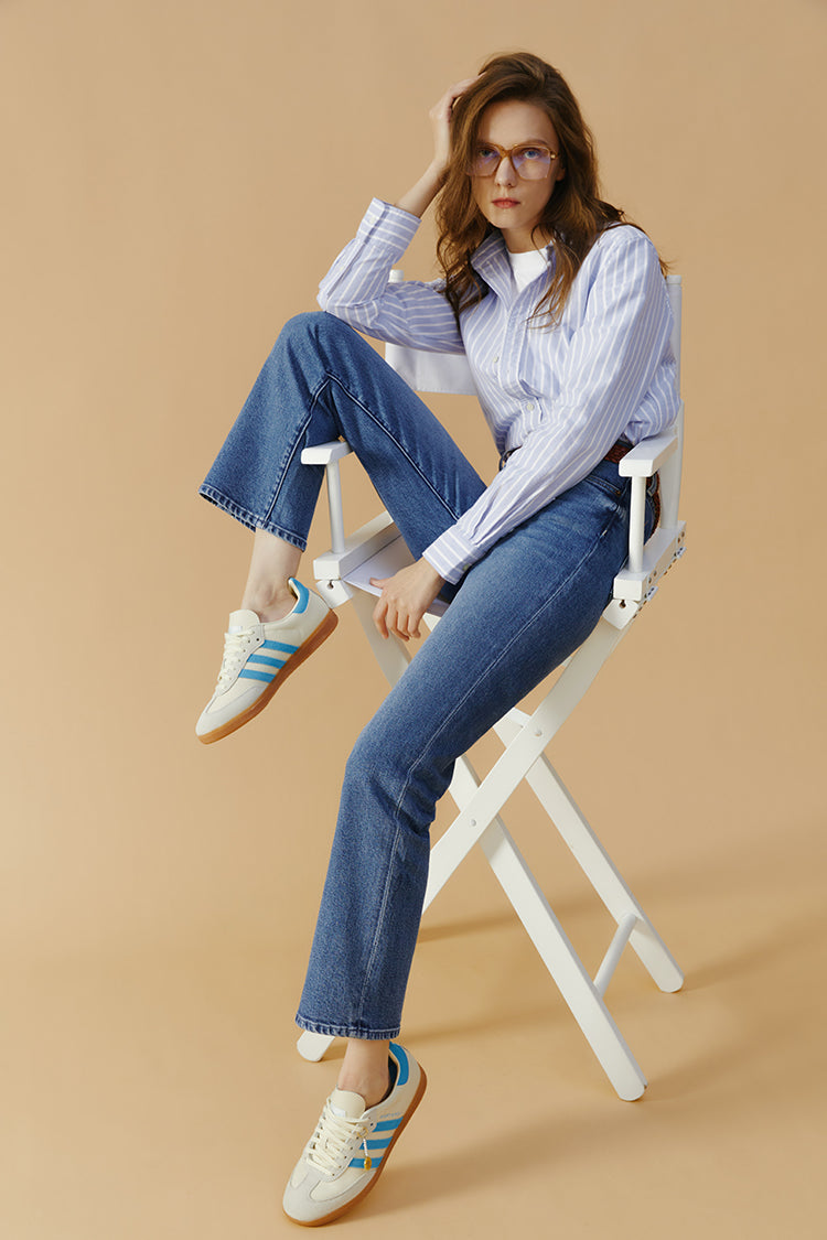 Chelsea High Rise Straight Crop Jeans HJ005 Hey Joanie