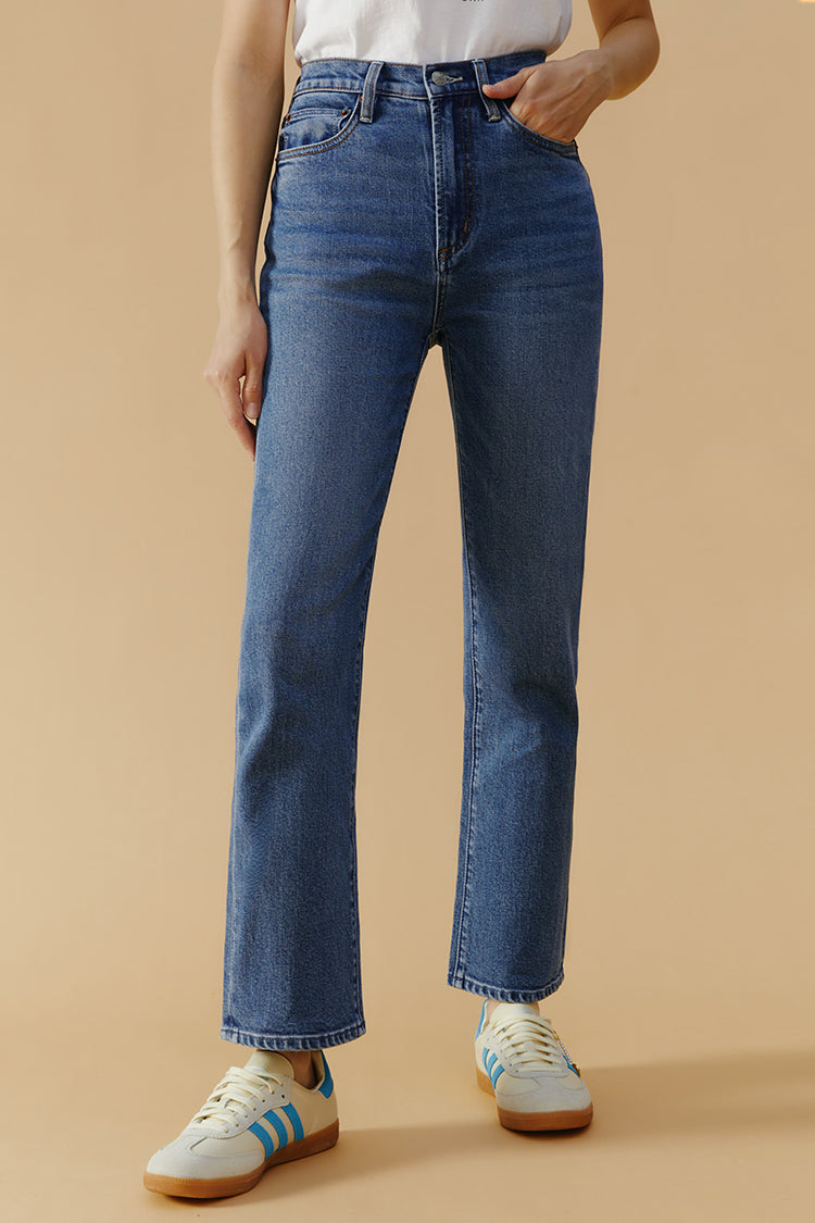 Chelsea High Rise Straight Crop Jeans HJ005 Hey Joanie