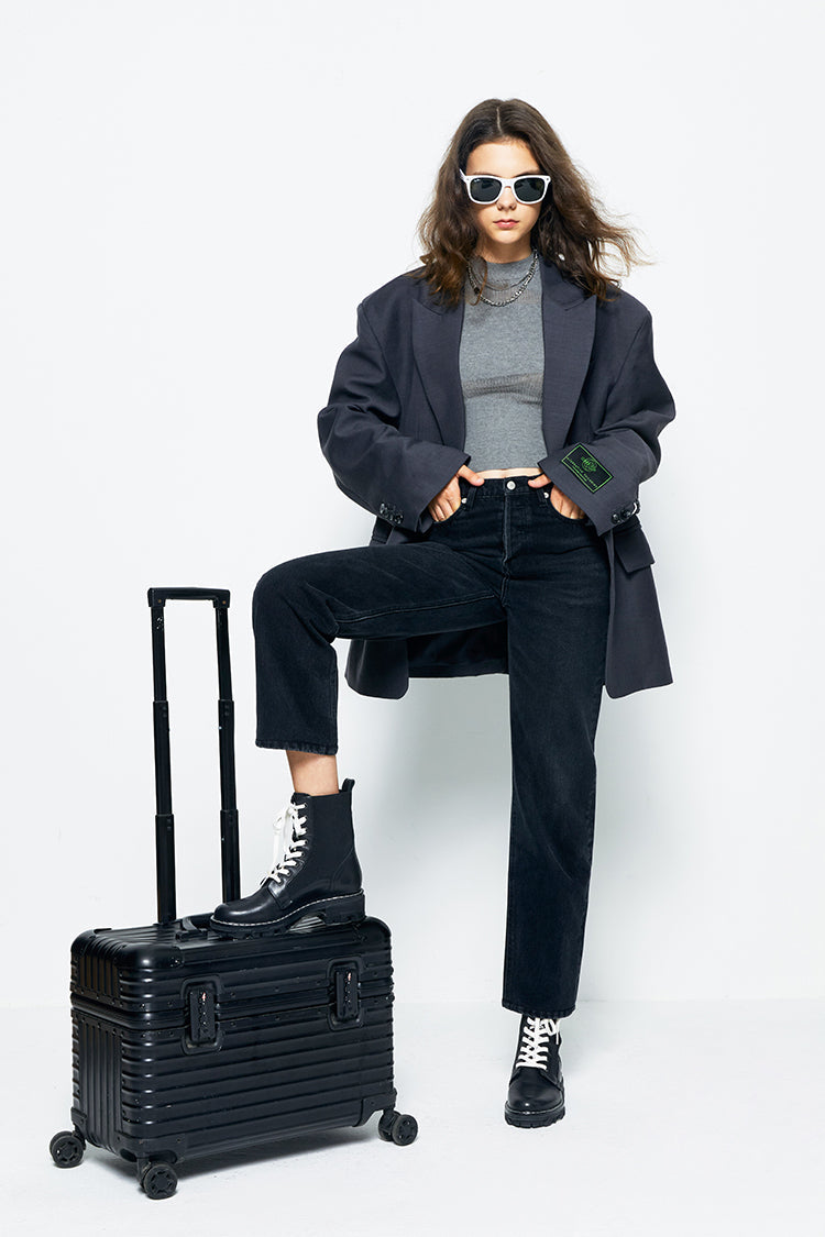 Manhattan High Rise Straight Ankle Jeans HJ160 Hey Joanie