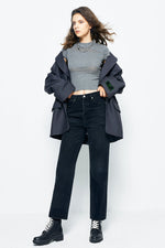 Manhattan High Rise Straight Ankle Jeans HJ160 Hey Joanie