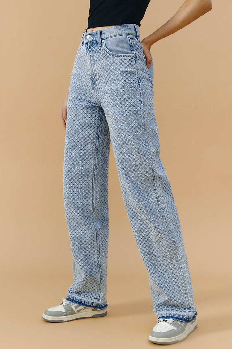 Coney Island Whitefish Tweed Wide Jeans HJ007 [FINAL SALE] Hey Joanie