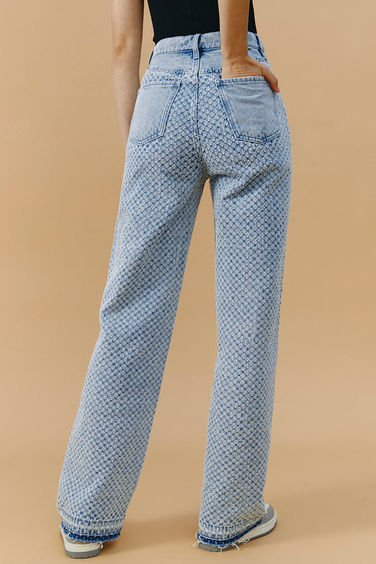 Coney Island Whitefish Tweed Wide Jeans HJ007 [FINAL SALE] Hey Joanie