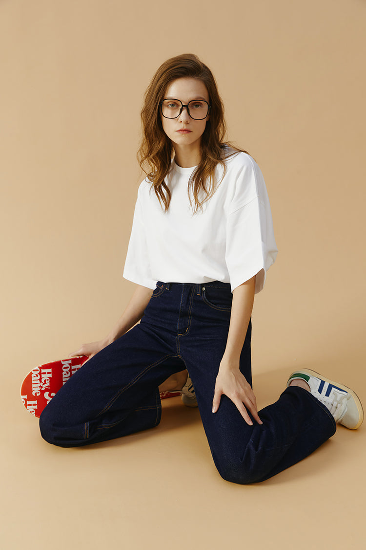 Coney Island Whitefish High Rise Wide Jeans HJ007 Hey Joanie