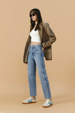 Manhattan High Rise Straight Ankle Jeans HJ160 Hey Joanie