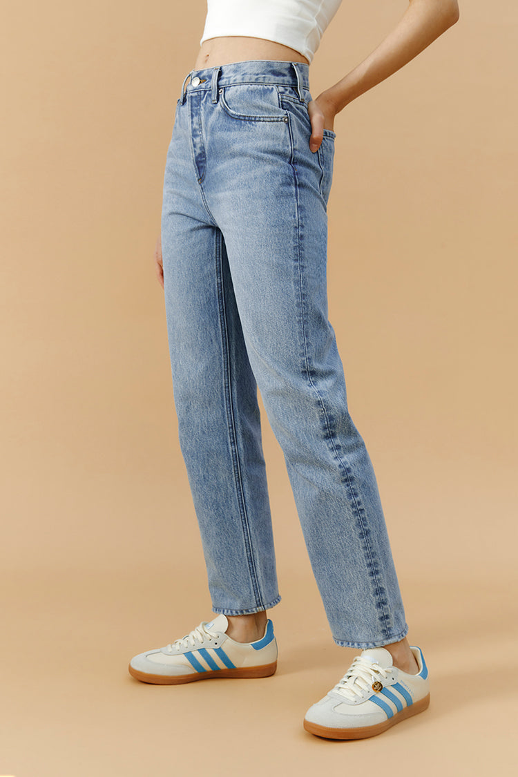 Manhattan High Rise Straight Ankle Jeans HJ160 Hey Joanie